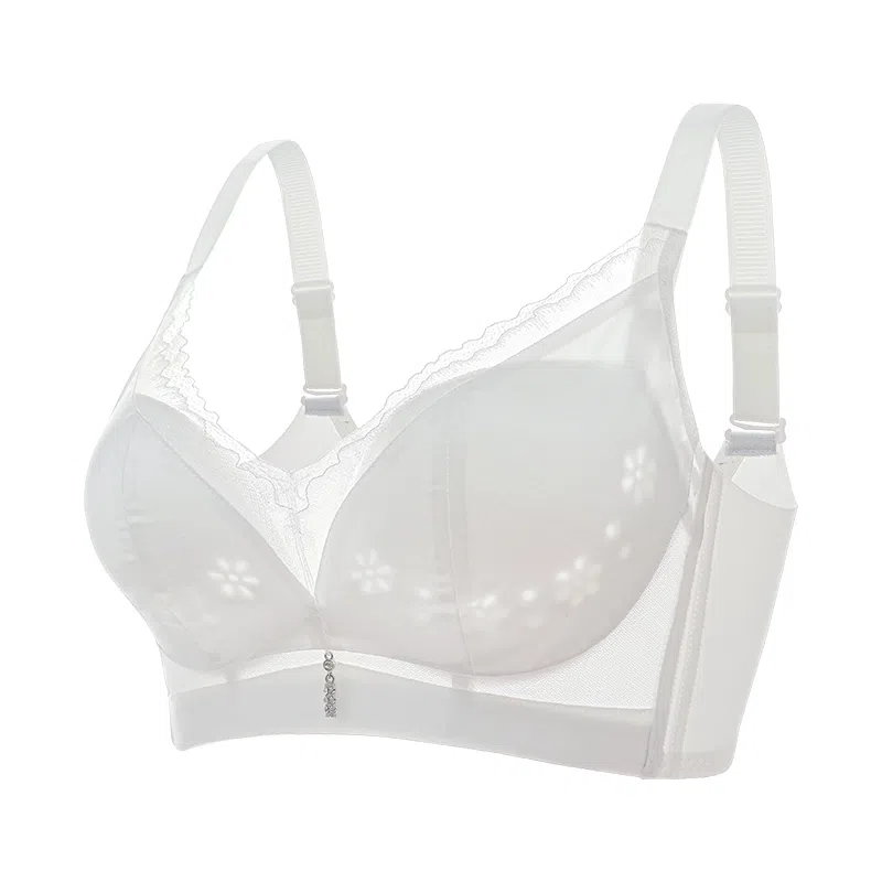 欧迪芬 透气收副乳聚拢防下垂舒适矫正调整型平胸洞洞杯文胸 女款