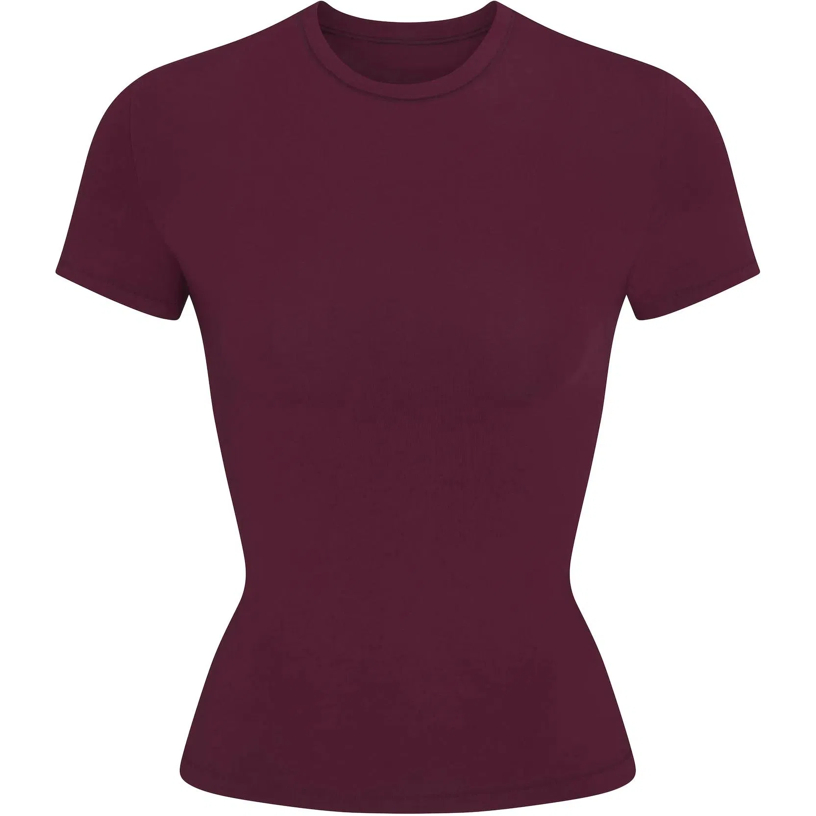 SKIMS COTTON JERSEY T-SHIRT T DEEP BERRY