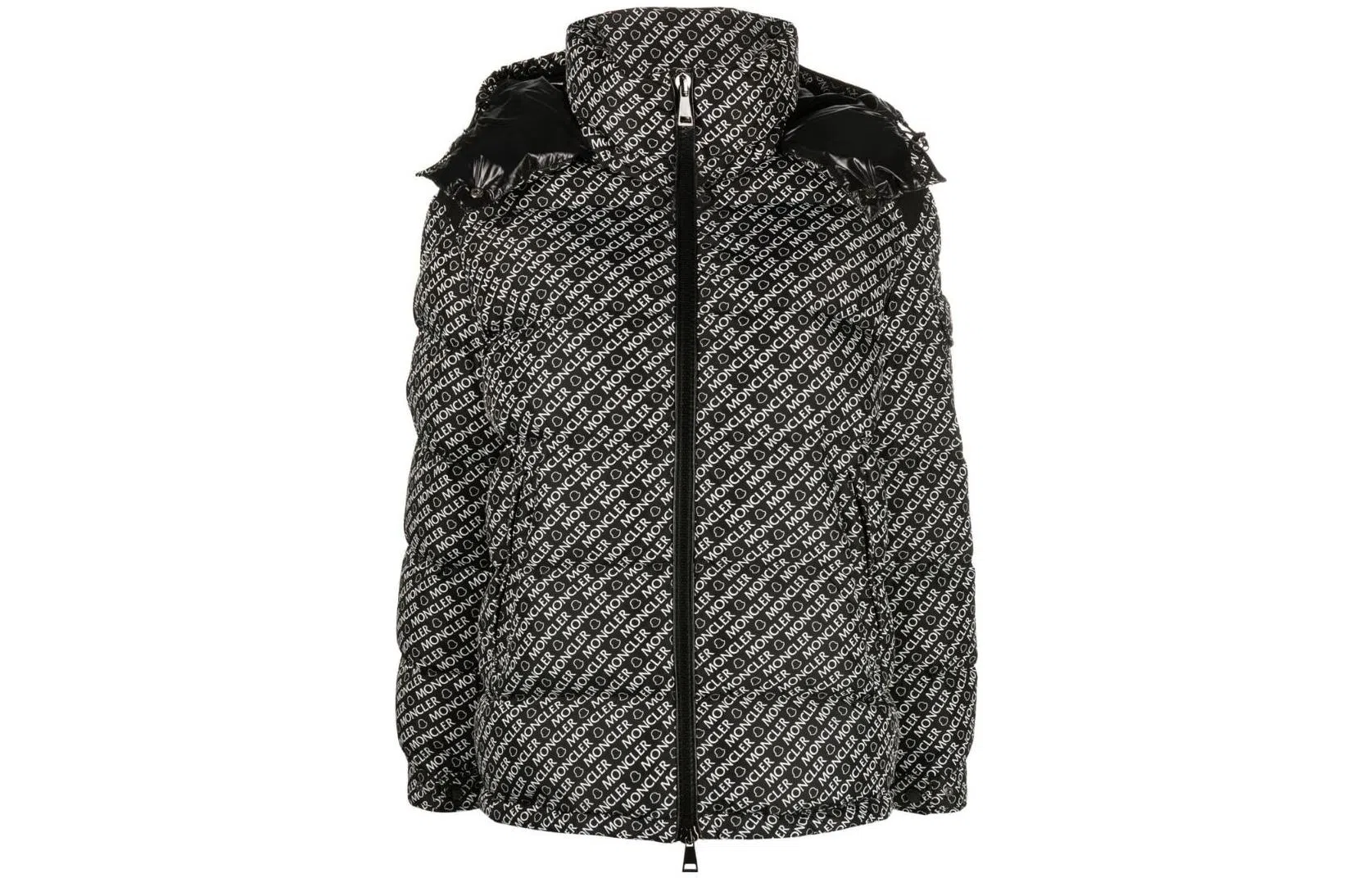 Moncler SS22 Logo Puffer Jacket Black