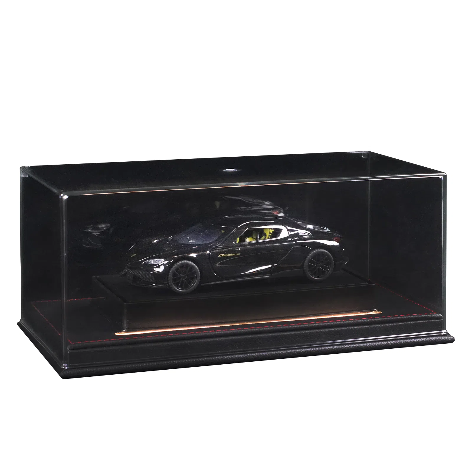 金车将 柯尼塞格 双子座 仿真合金车模 氛围感灯光展示礼盒礼袋 成品模型