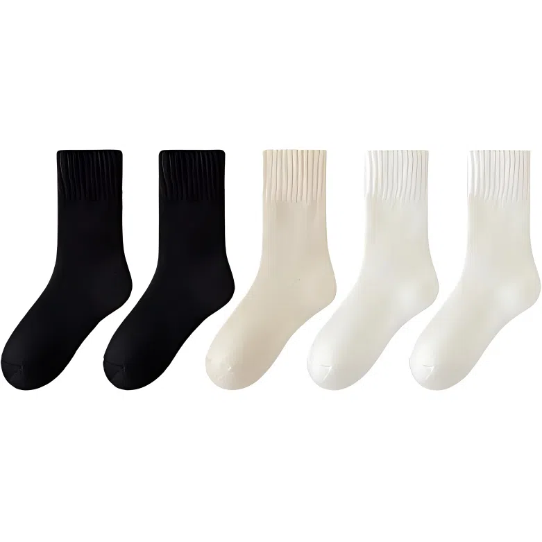 恒源祥 简约时尚舒适保暖中筒袜 女款 组合装