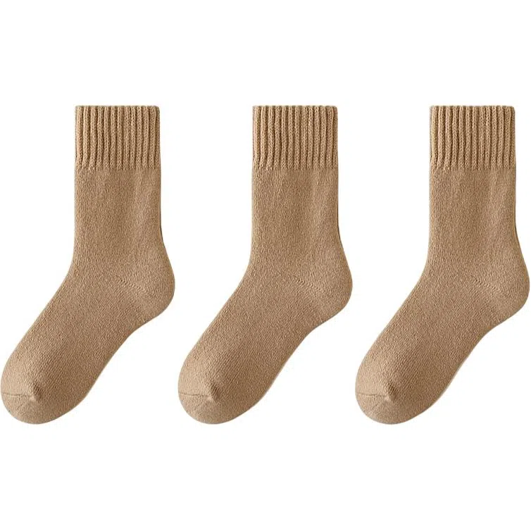 恒源祥 简约时尚舒适保暖中筒袜 女款 组合装