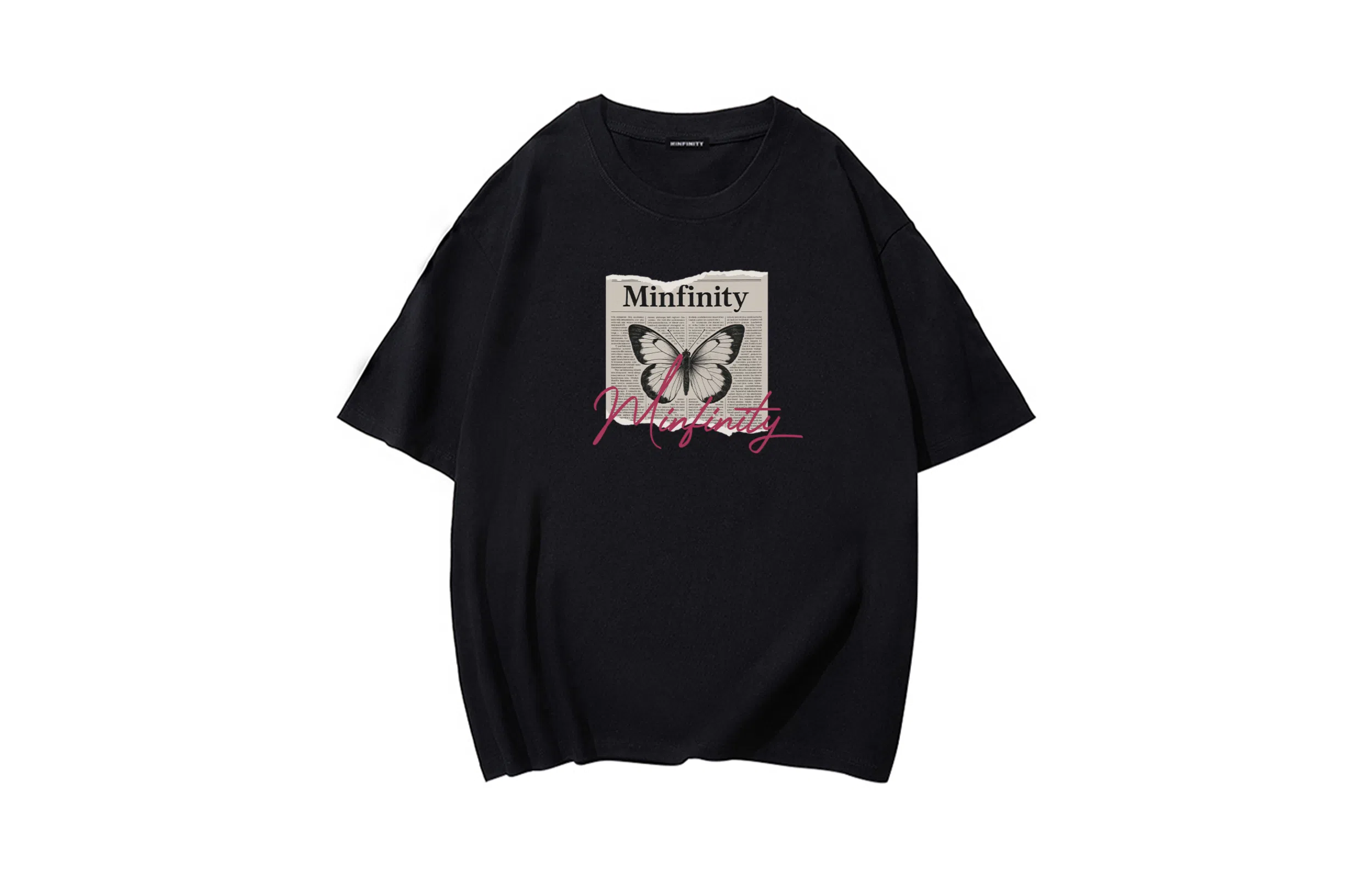 Minfinity Newspaper Logo T-Shirt