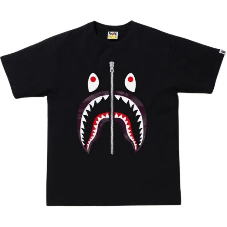 A BATHING APE Shark Camo Tee