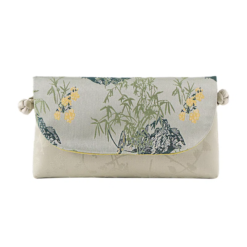 上海故事 新中式国风高级感精致潮流 桑蚕丝 单肩包 女款 多色