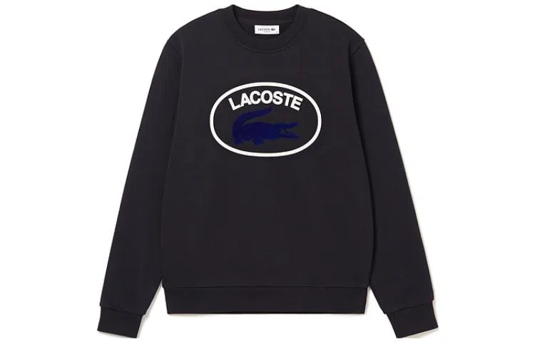 Lacoste Logo Print Sweatshirt Navy