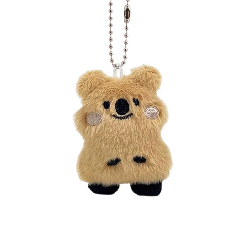 千桐 呆萌短尾熊 小考拉 卡通治愈创意手机绳包包挂饰行李箱卡通玩偶#好运 毛绒 挂件 男女同款情侣款