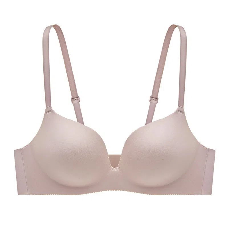 曼妮芬 纯色光面简约小胸聚拢收副乳文胸 女款