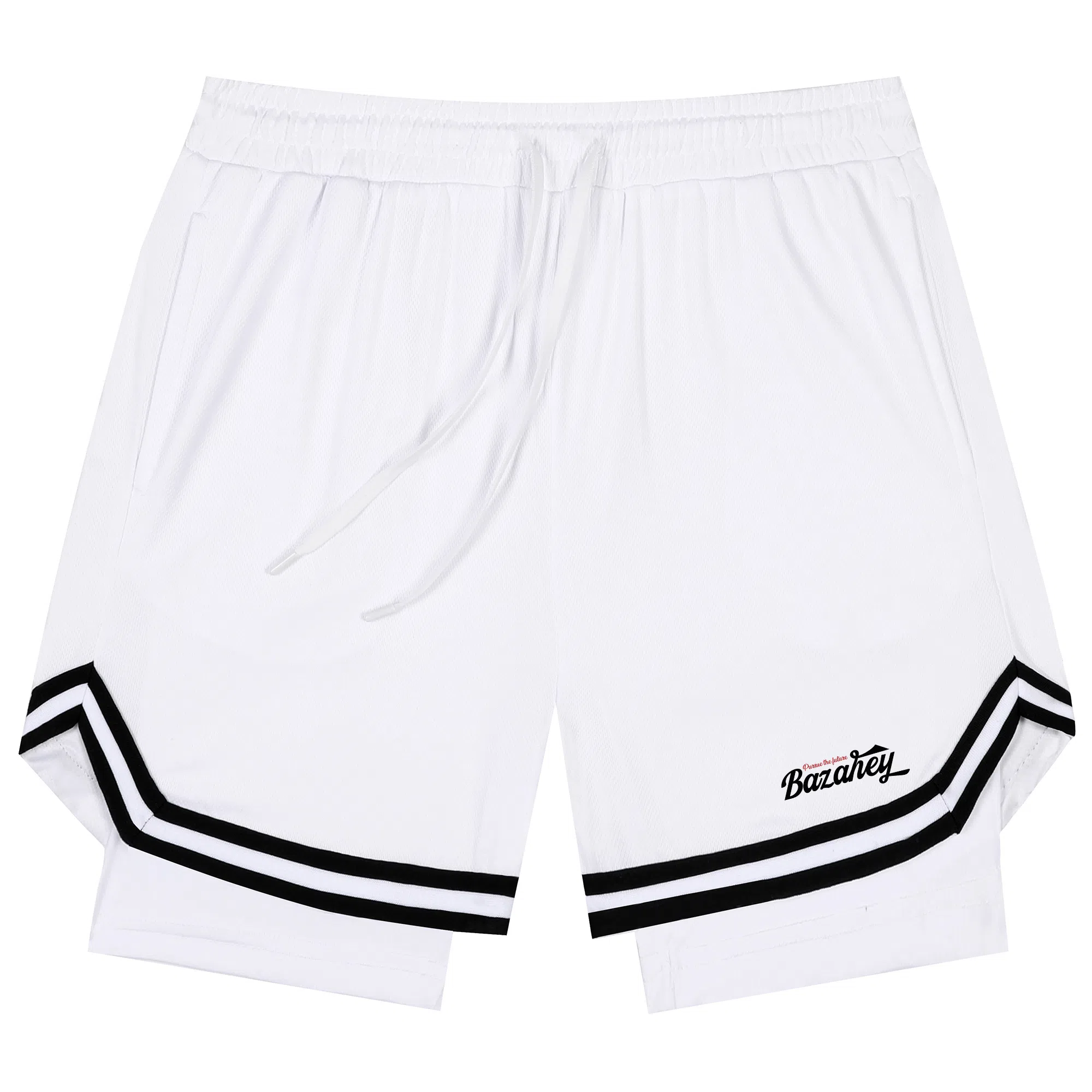 吾皇猫 不过膝短裤子美式复古基础款简约百搭舒适排汗透气运动跑步休闲五分防偷窥假两件篮球裤 男女同款