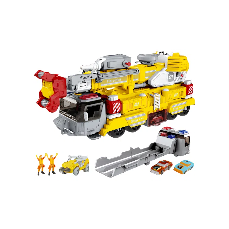 咕轹 救援消防车工程车 成品模型