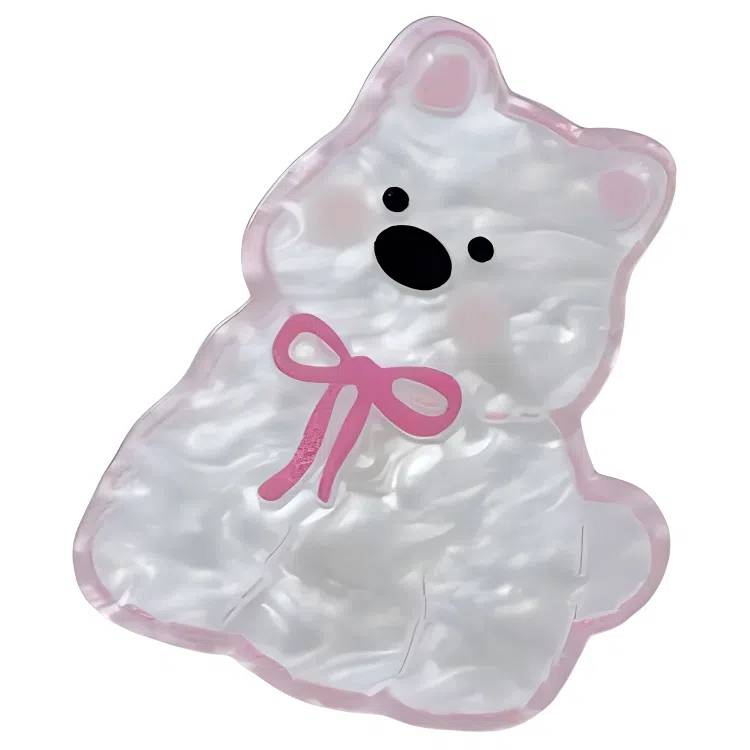 希铃 可爱甜美精致百搭西高地比熊狗狗布偶小猫 树脂 发夹 女款