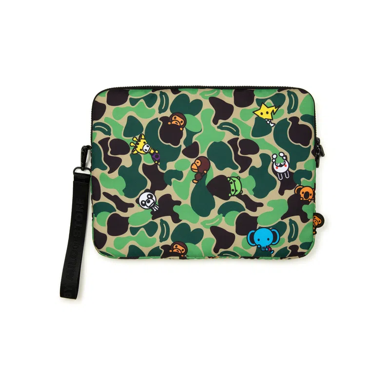 A Bathing Ape Baby Milo SS25 Notebook Bag Green