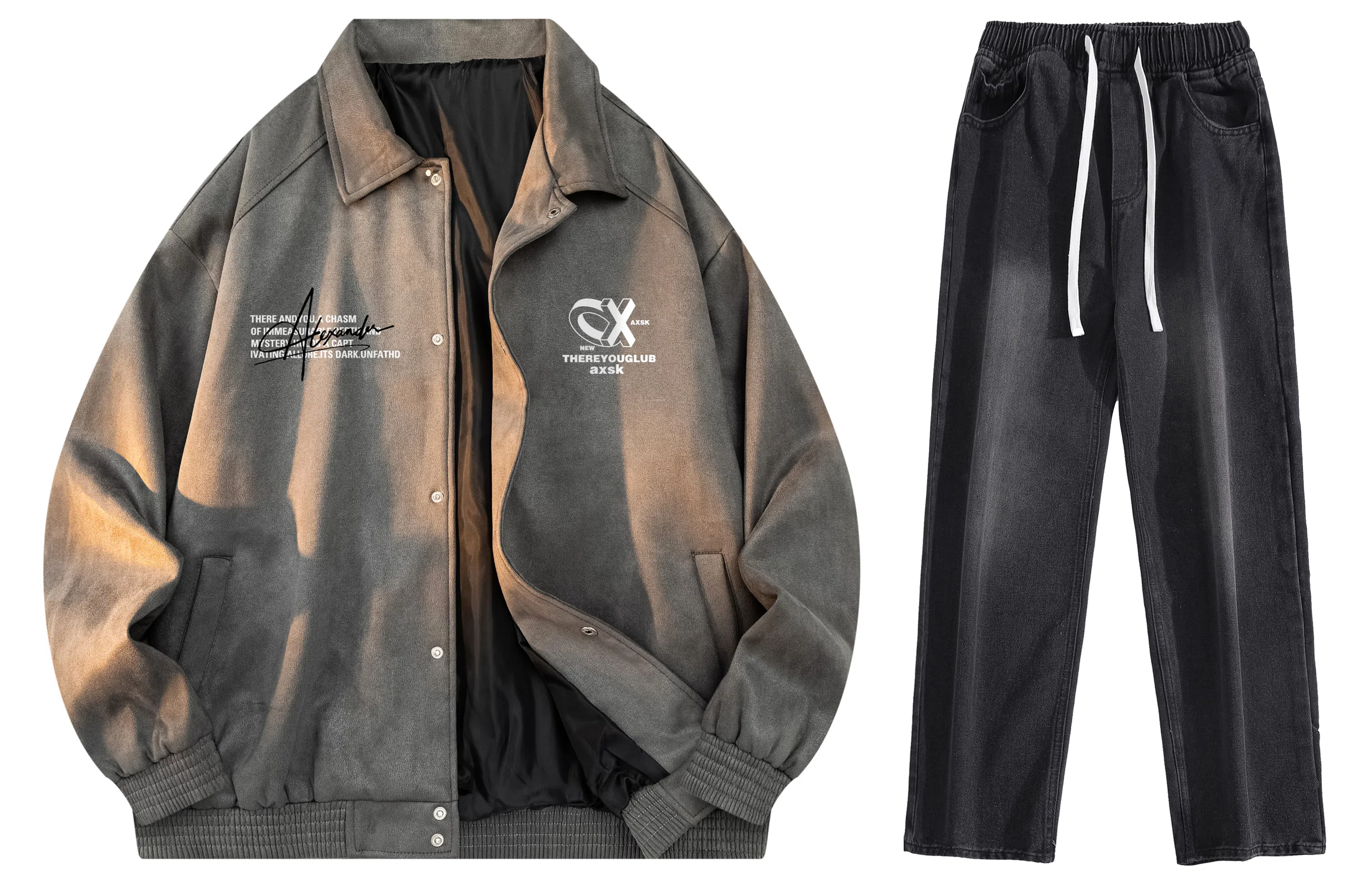 A.X.S.K Coach Jacket Set