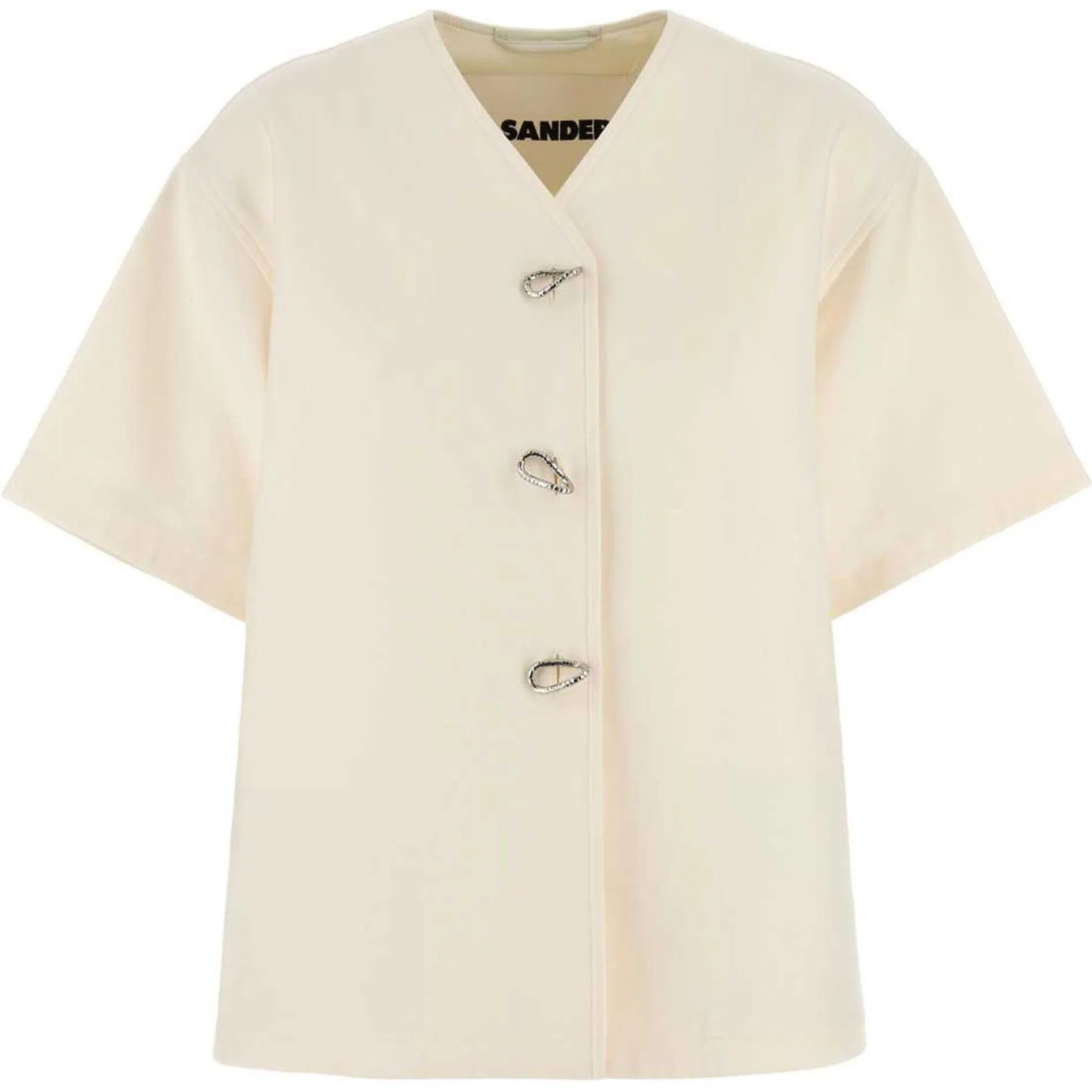 Jil Sander FW24 Single-Breasted Shirt White