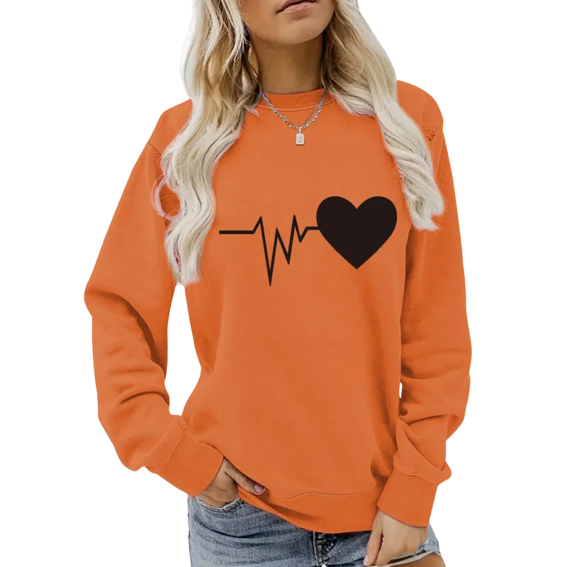 北极绒 休闲长袖圆领简约卫衣 女款