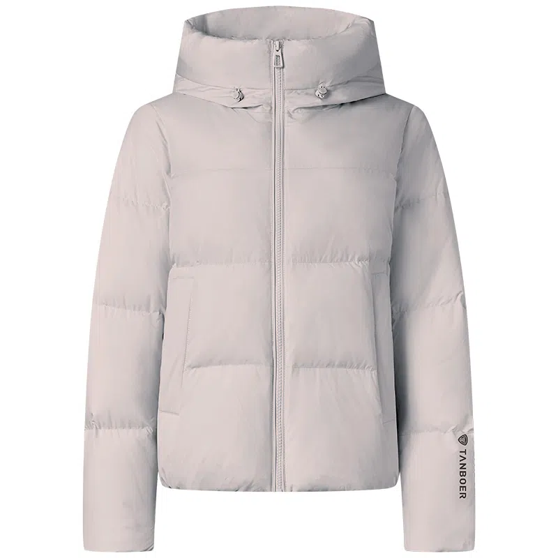 坦博尔 连帽纯色加厚羽绒服 女款