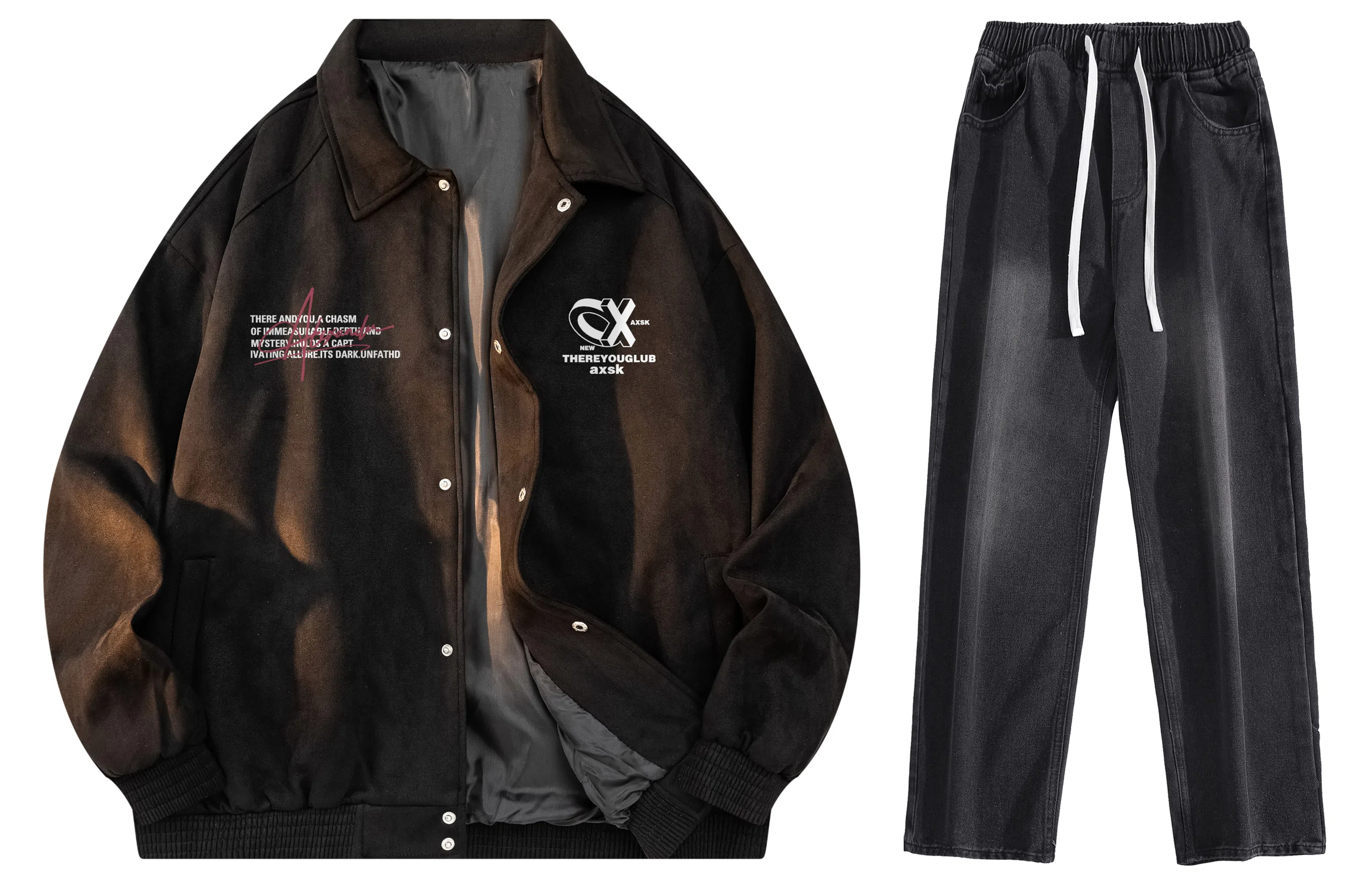 A.X.S.K Coach Jacket Set