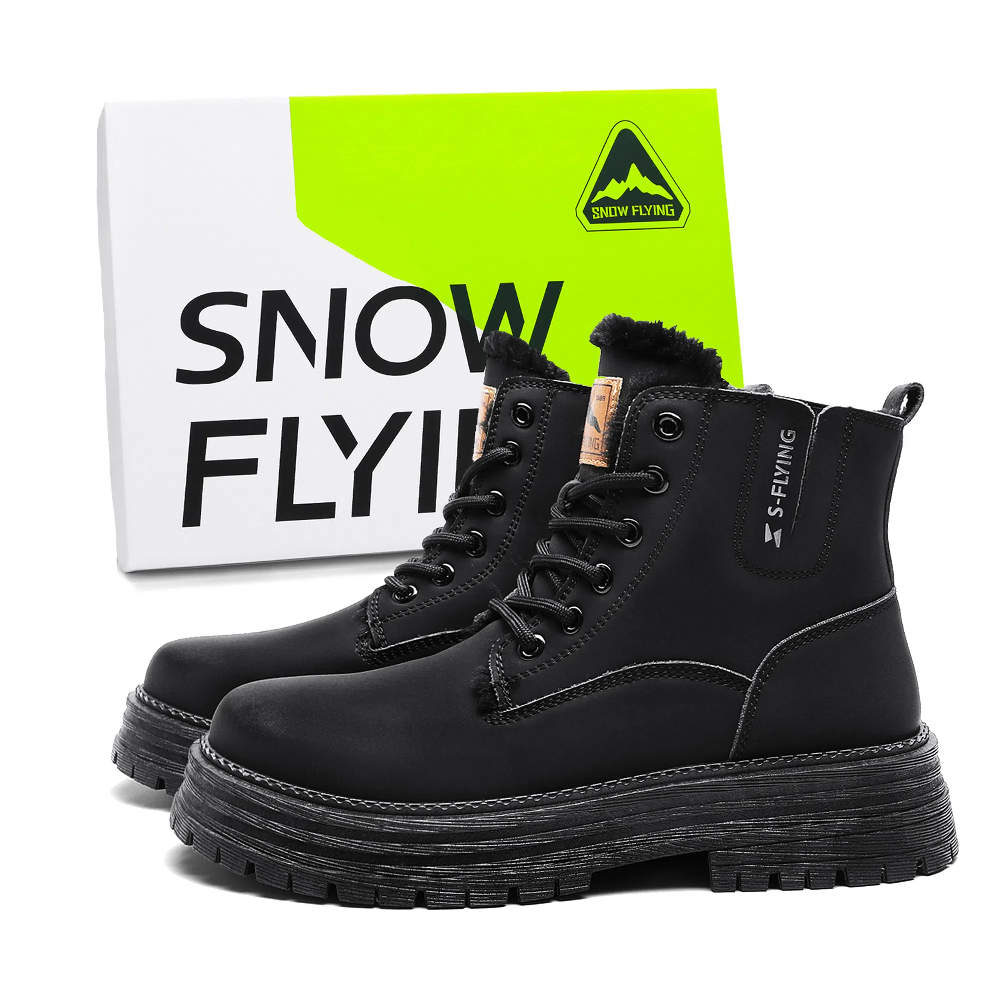 SNOW FLYING