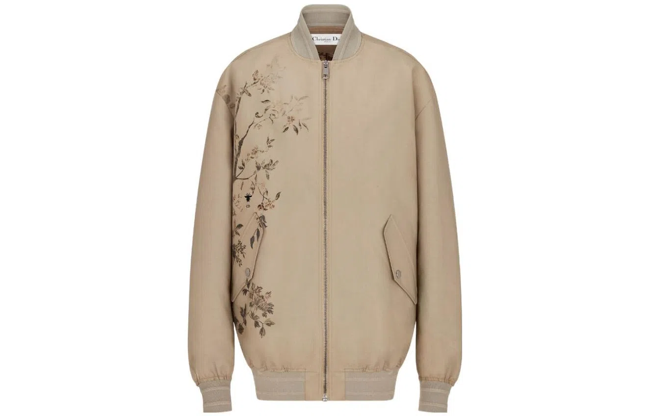 DIOR Botanical Zip Jacket Khaki