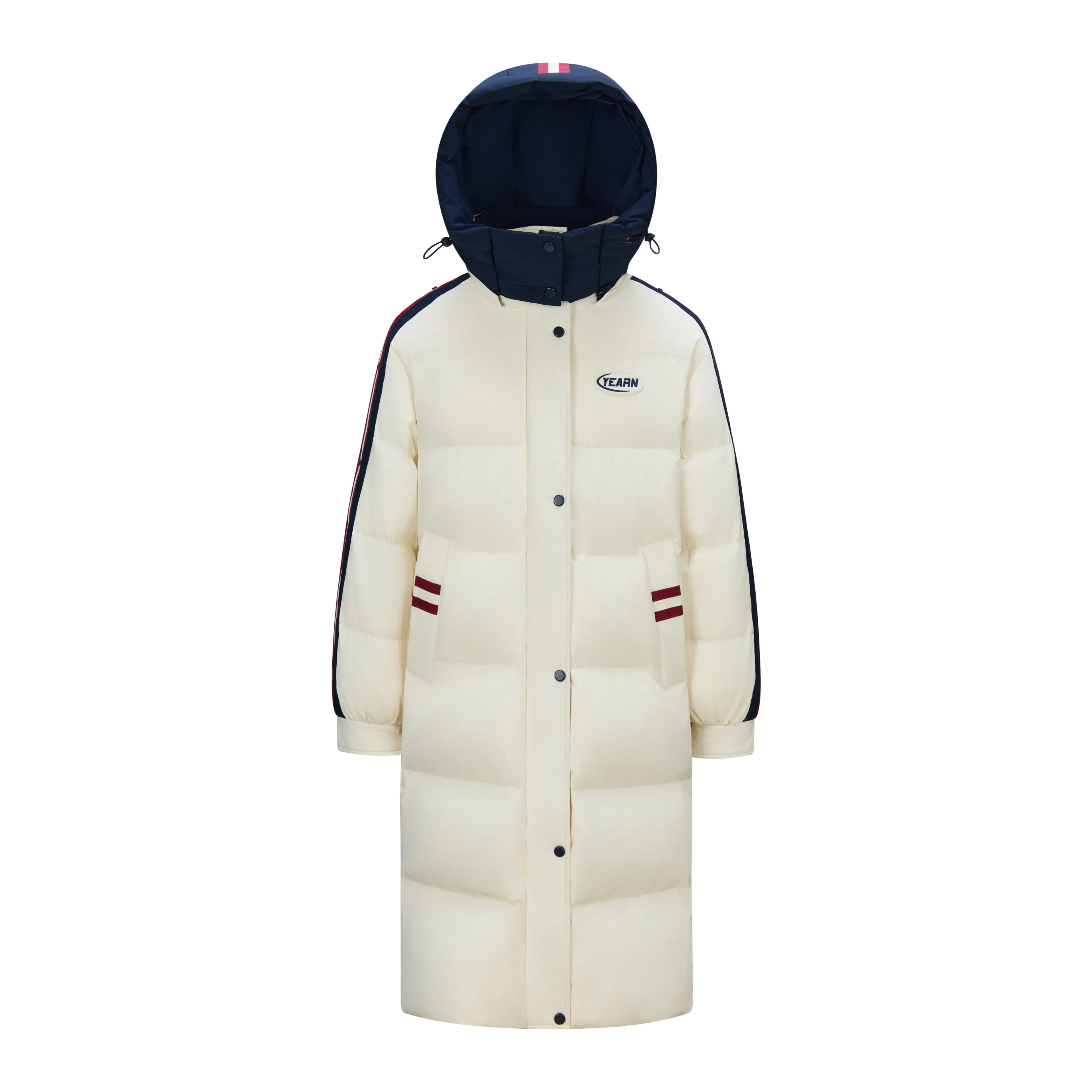 鸭鸭 中长款过膝羽绒服 女款