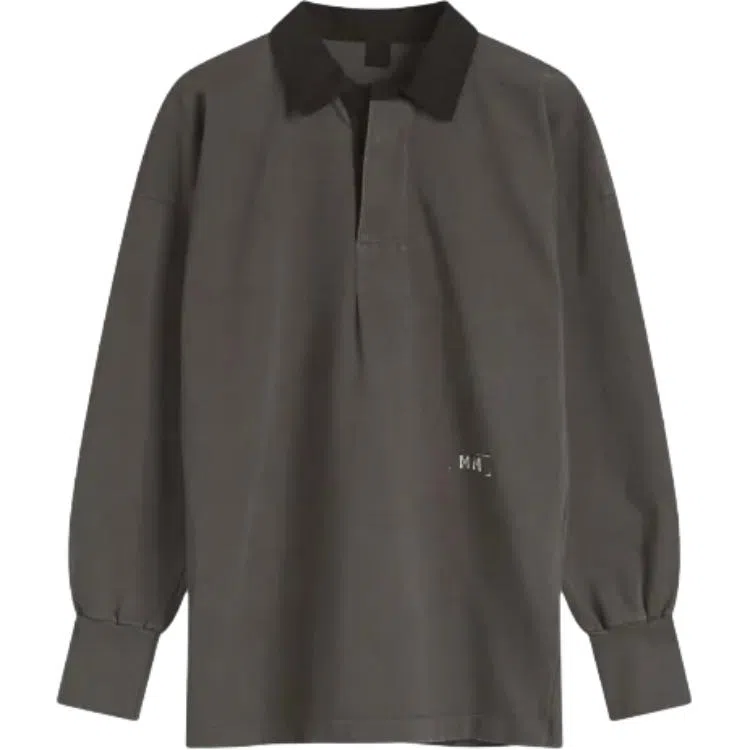 Maison Margiela Long Sleeve Polo Anthracite