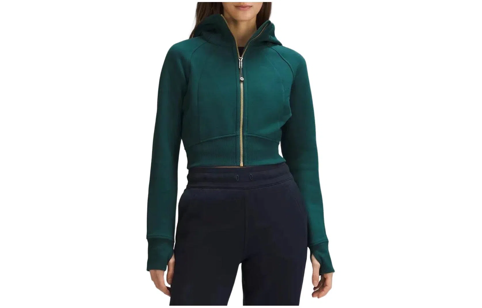 lululemon Scuba Full-Zip Cropped Hoodie