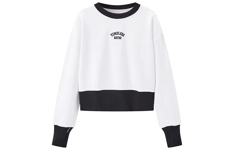 太平鸟 高腰罗口卫衣 女款