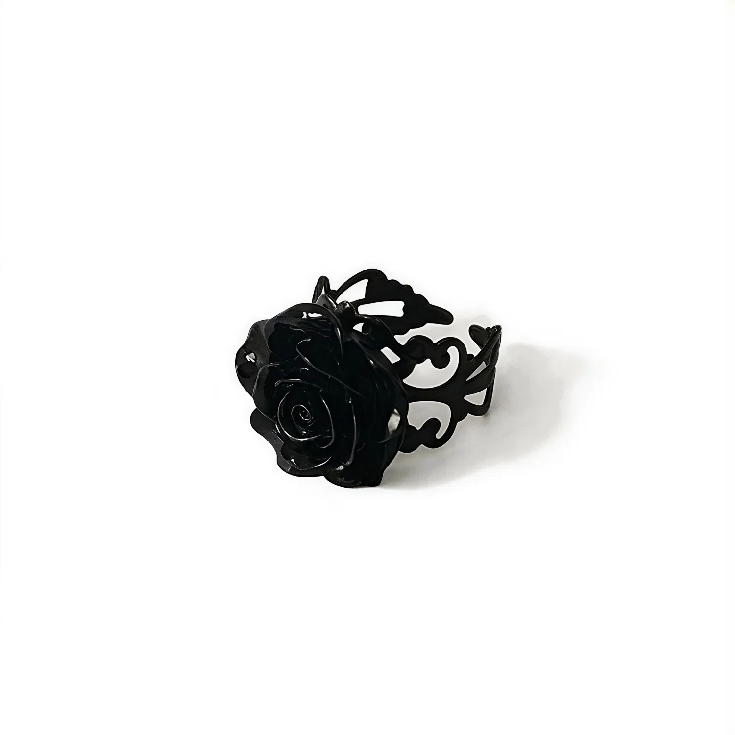 KING OF BLING Rose Adjustable Ring