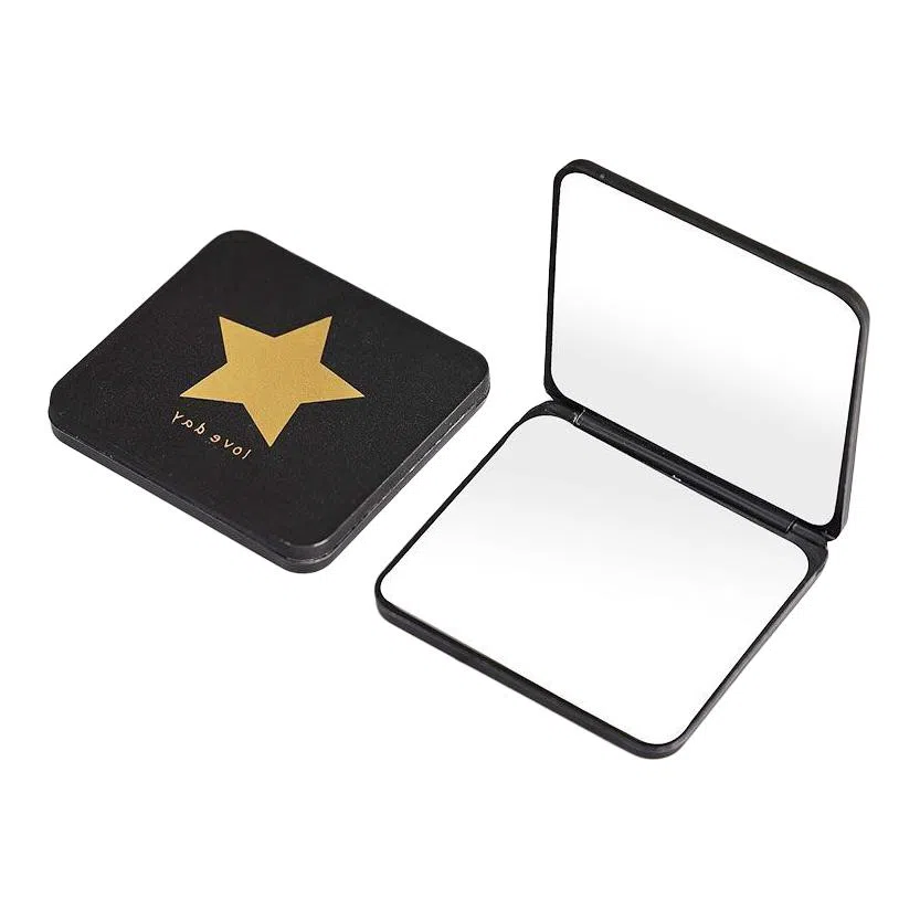 计轩 随身携带迷你折叠镜子 双面便携