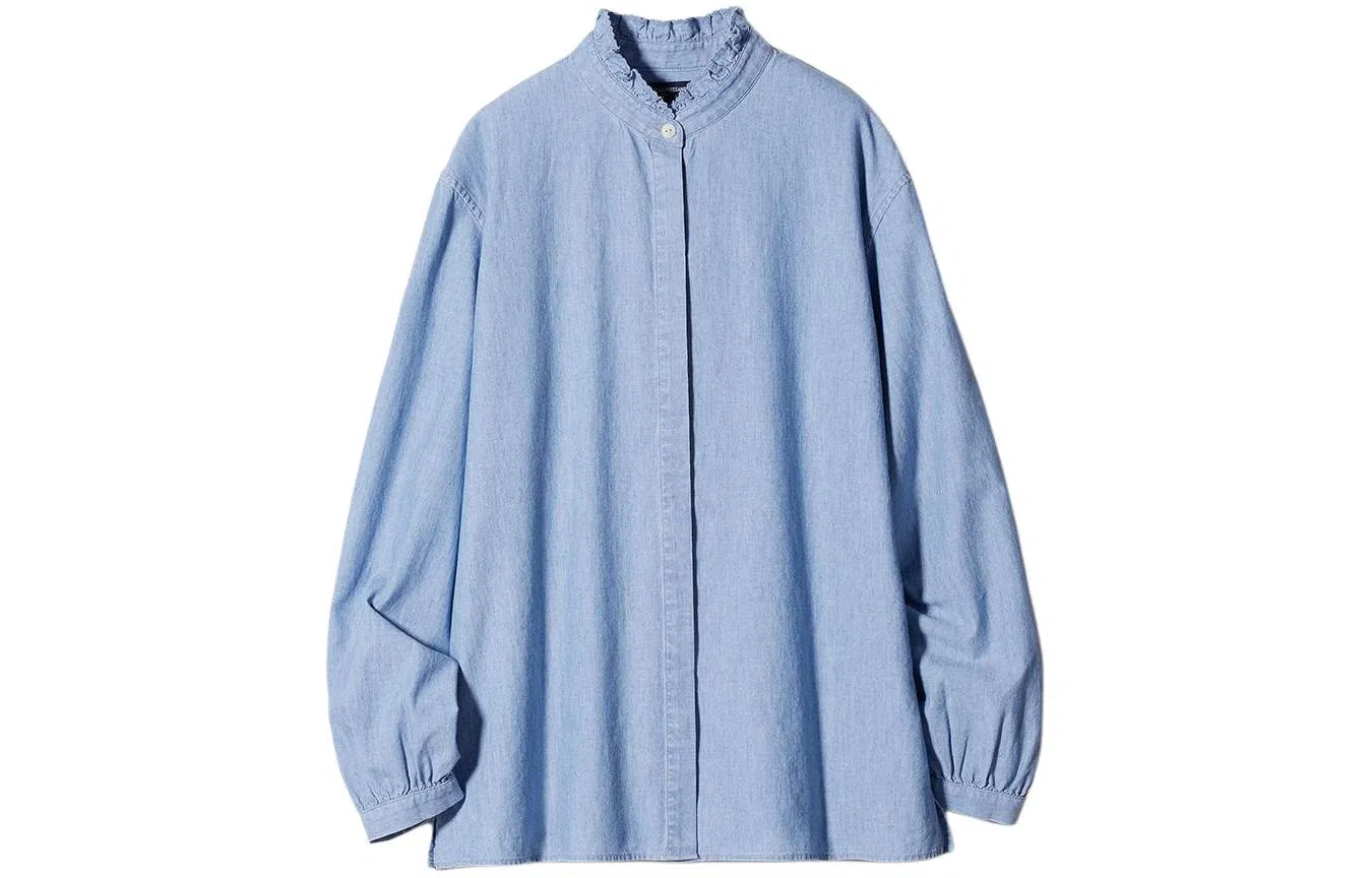 UNIQLO x INES DE LA FRESSANGE SS24 Blue Blouse