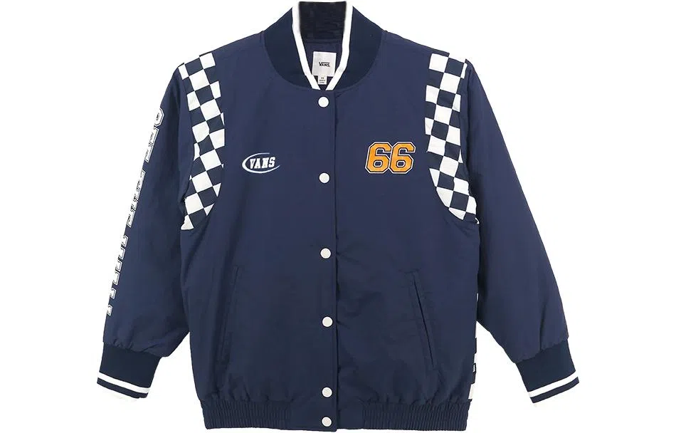 Vans Checkerboard Logo Jacket Blue