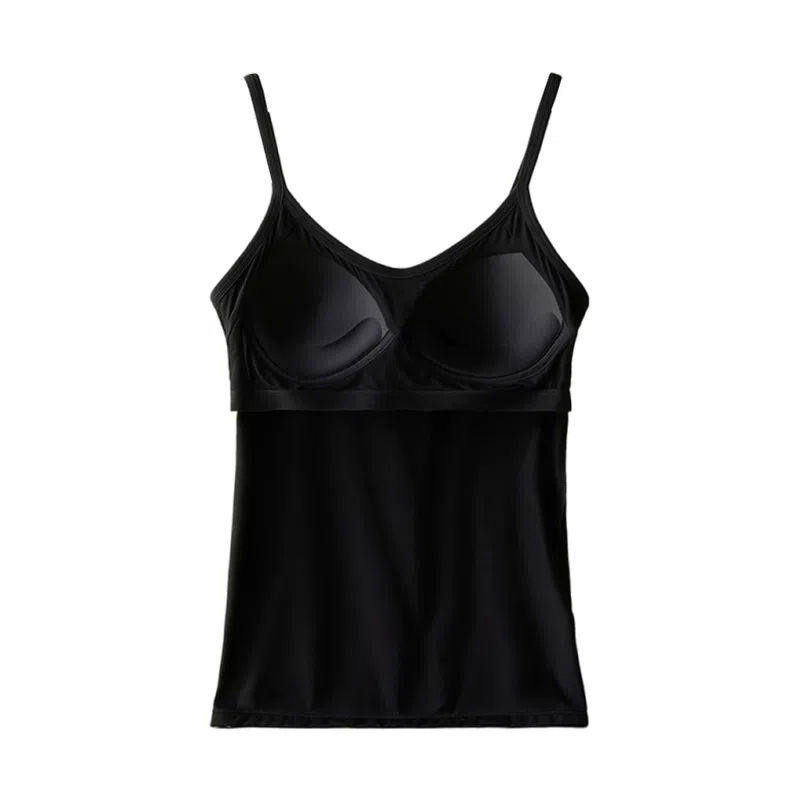 欧迪芬 亲肤柔软透气无痕有垂感细肩带弹力不勒防垂夏季背心 女款