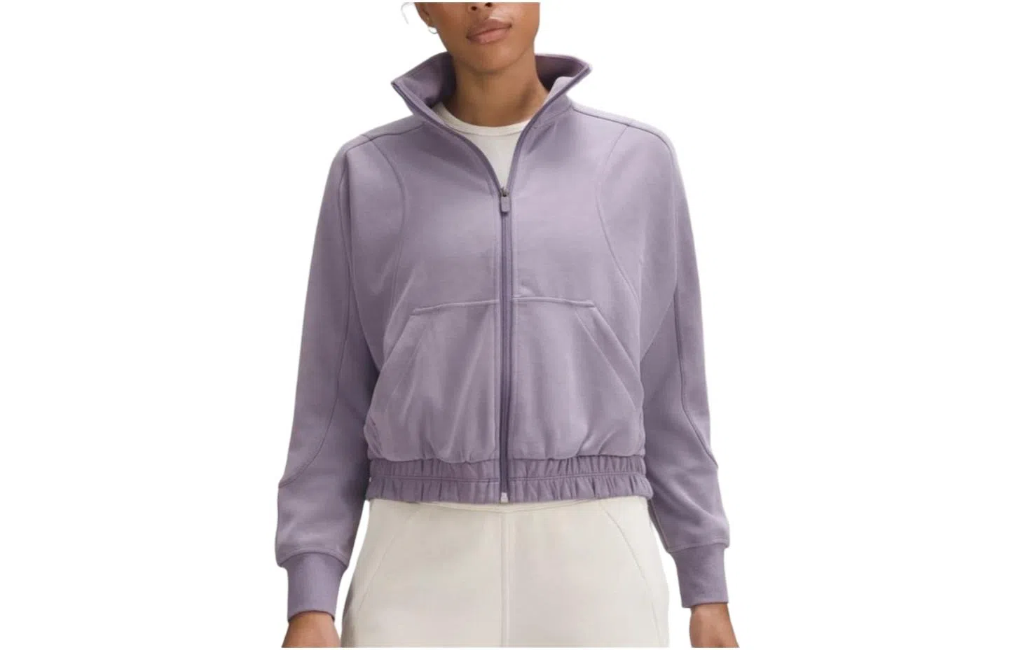 lululemon Brushed Softstreme Funnel-Neck Zip Up