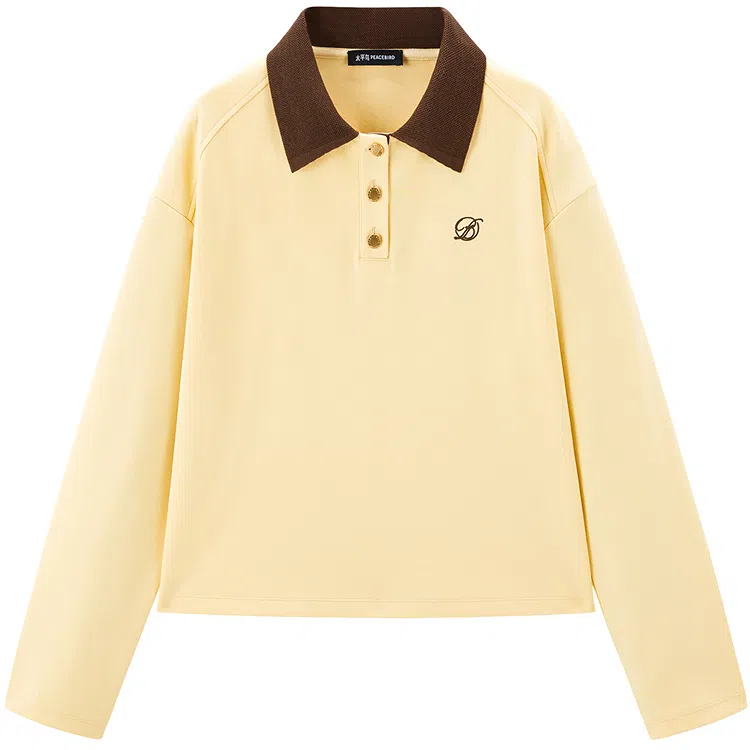 Peacebird Colorblock Polo Shirt