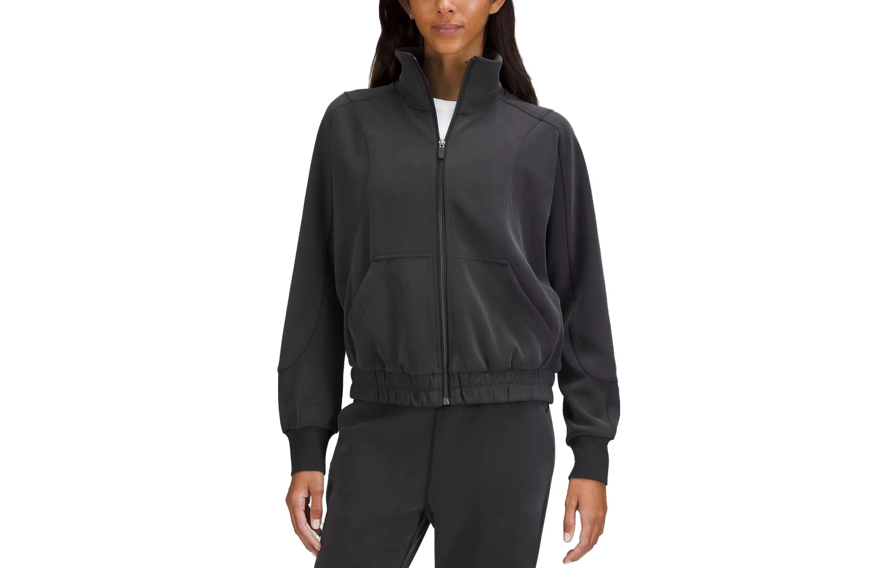 lululemon Brushed Softstreme Funnel-Neck Zip Up