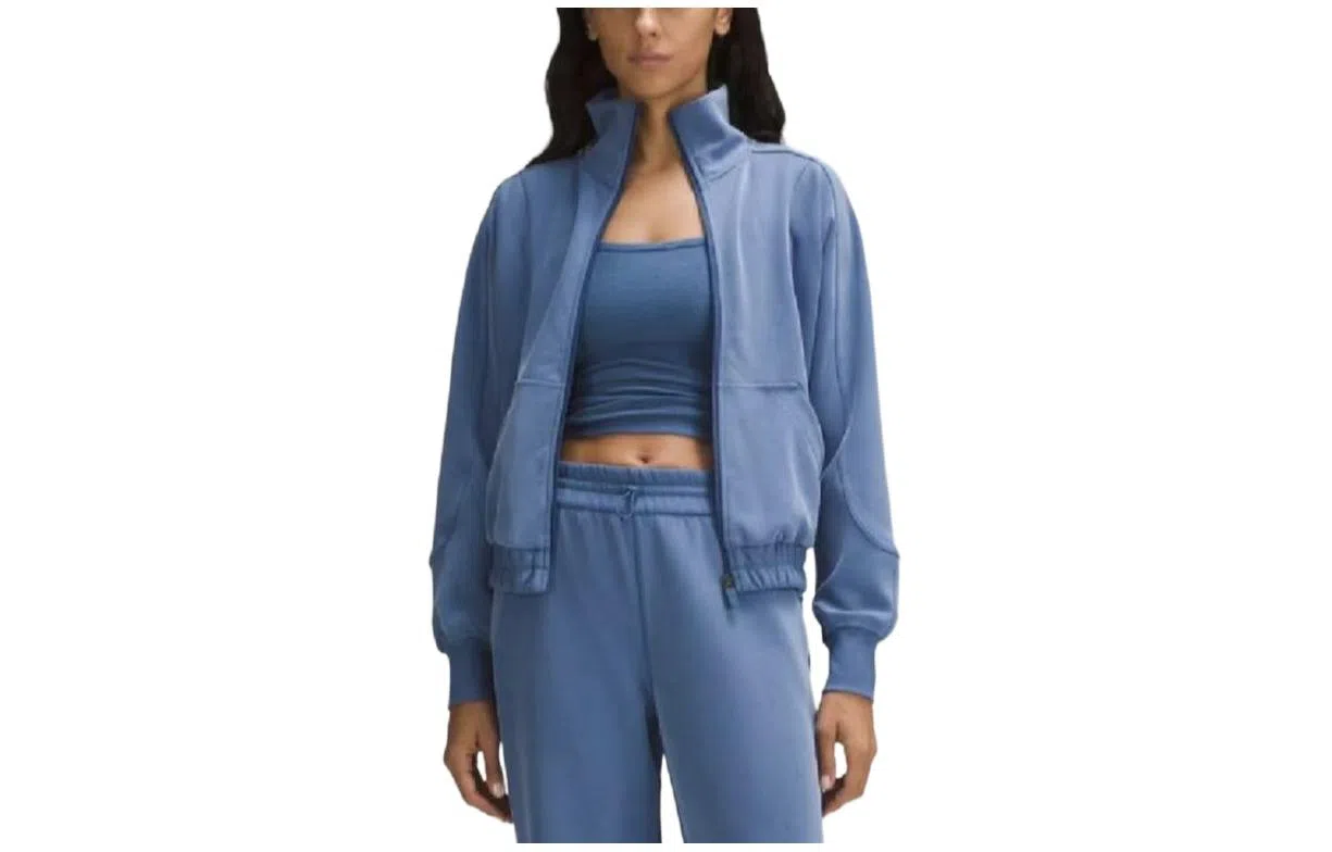 lululemon Brushed Softstreme Funnel-Neck Zip Up