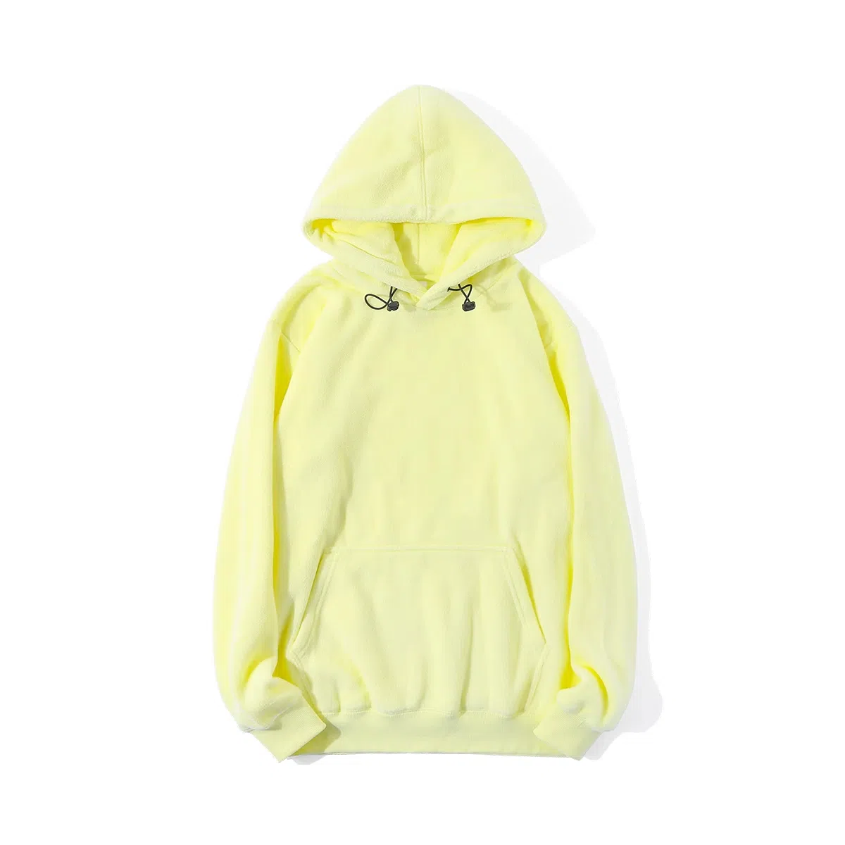 重磅基础 日系休闲加绒连帽长袖宽松卫衣 男女同款 纯色