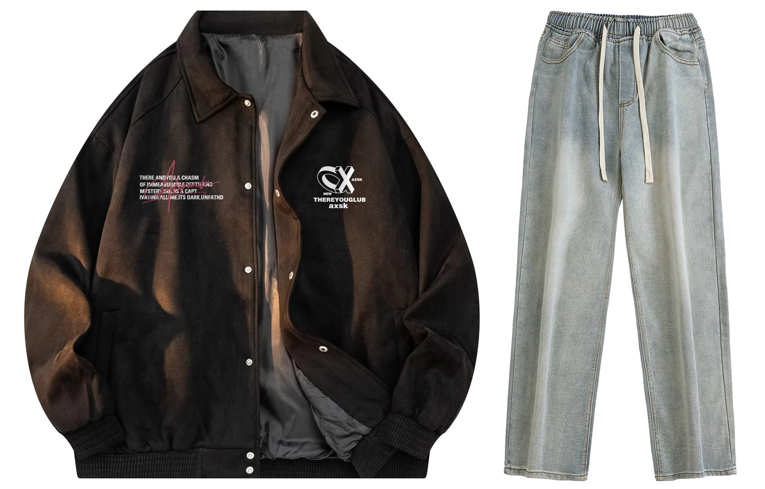 A.X.S.K Coach Jacket Set