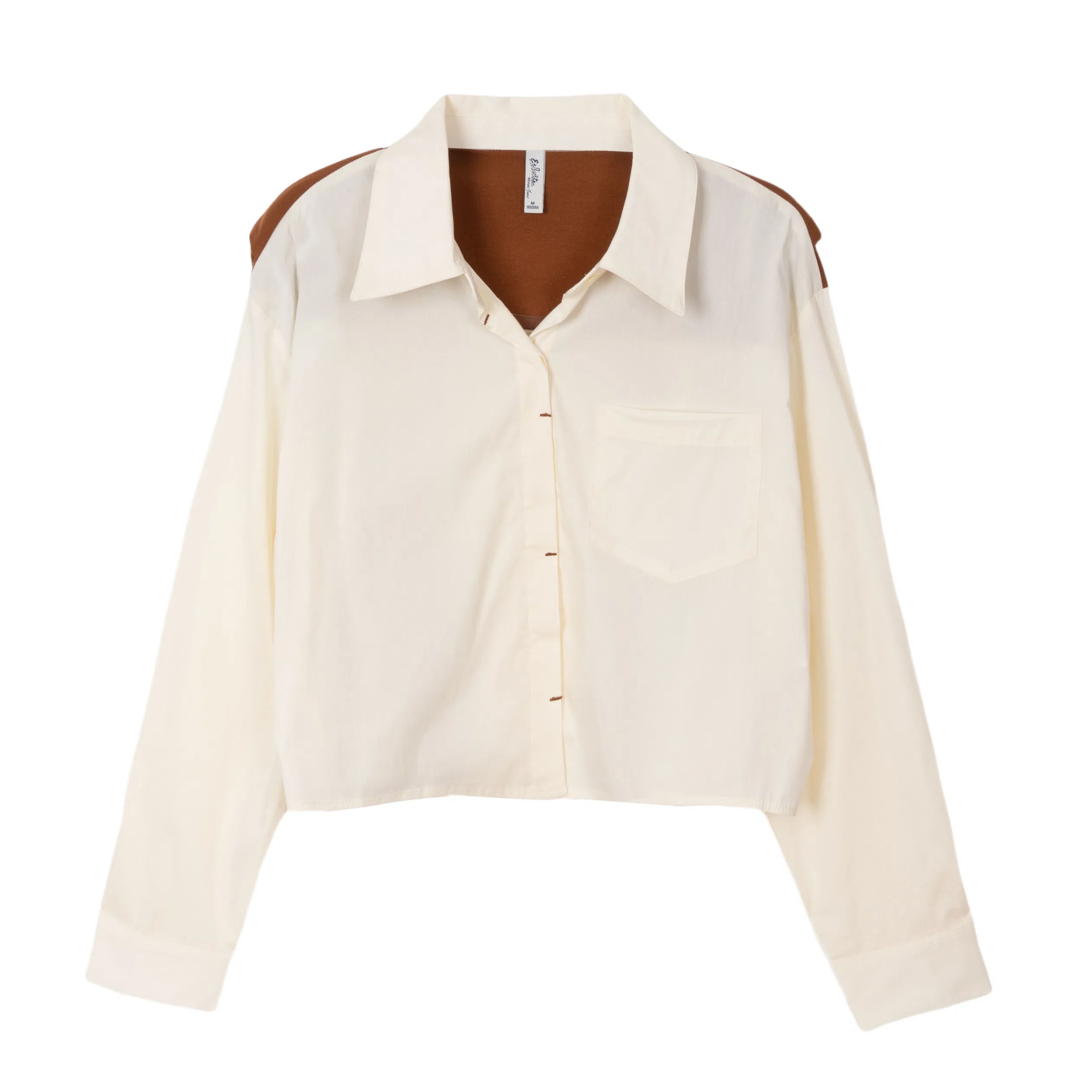 法文箱子 简约通勤长袖衬衫 女款 杏色