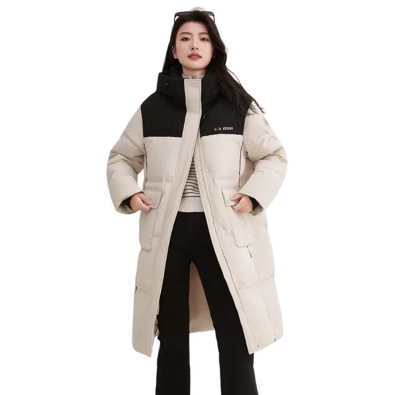 鸭鸭 连帽拉链长袖羽绒服 女款