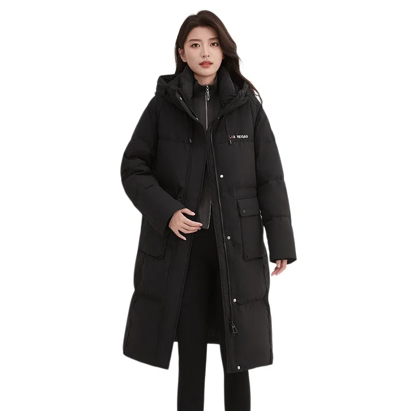 鸭鸭 连帽拉链长袖羽绒服 女款