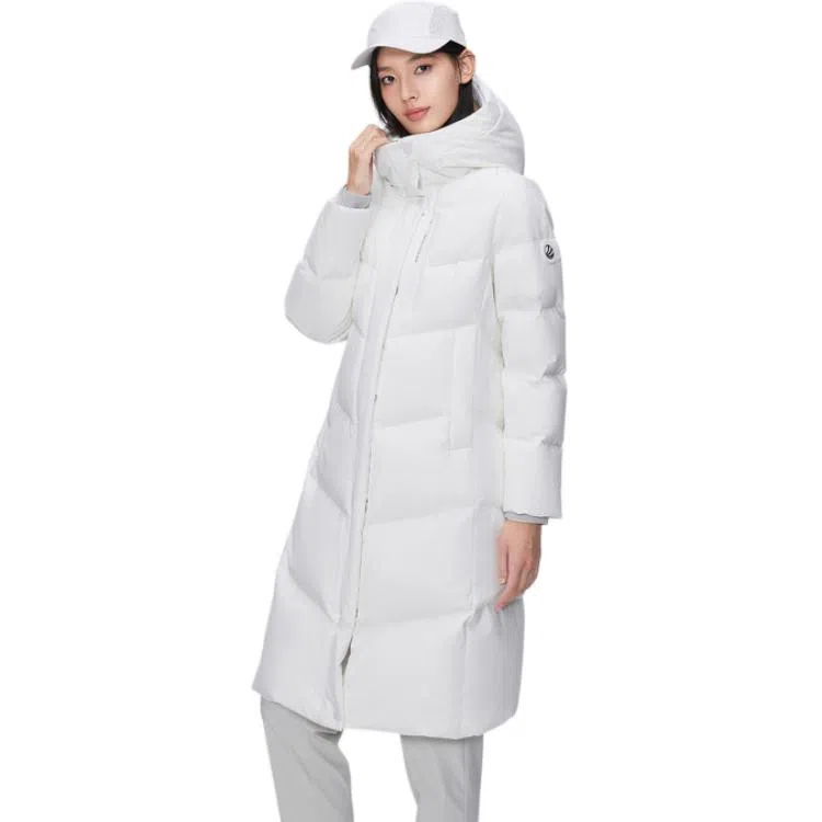波司登 中长款连帽简约宽松保暖羽绒服 女款