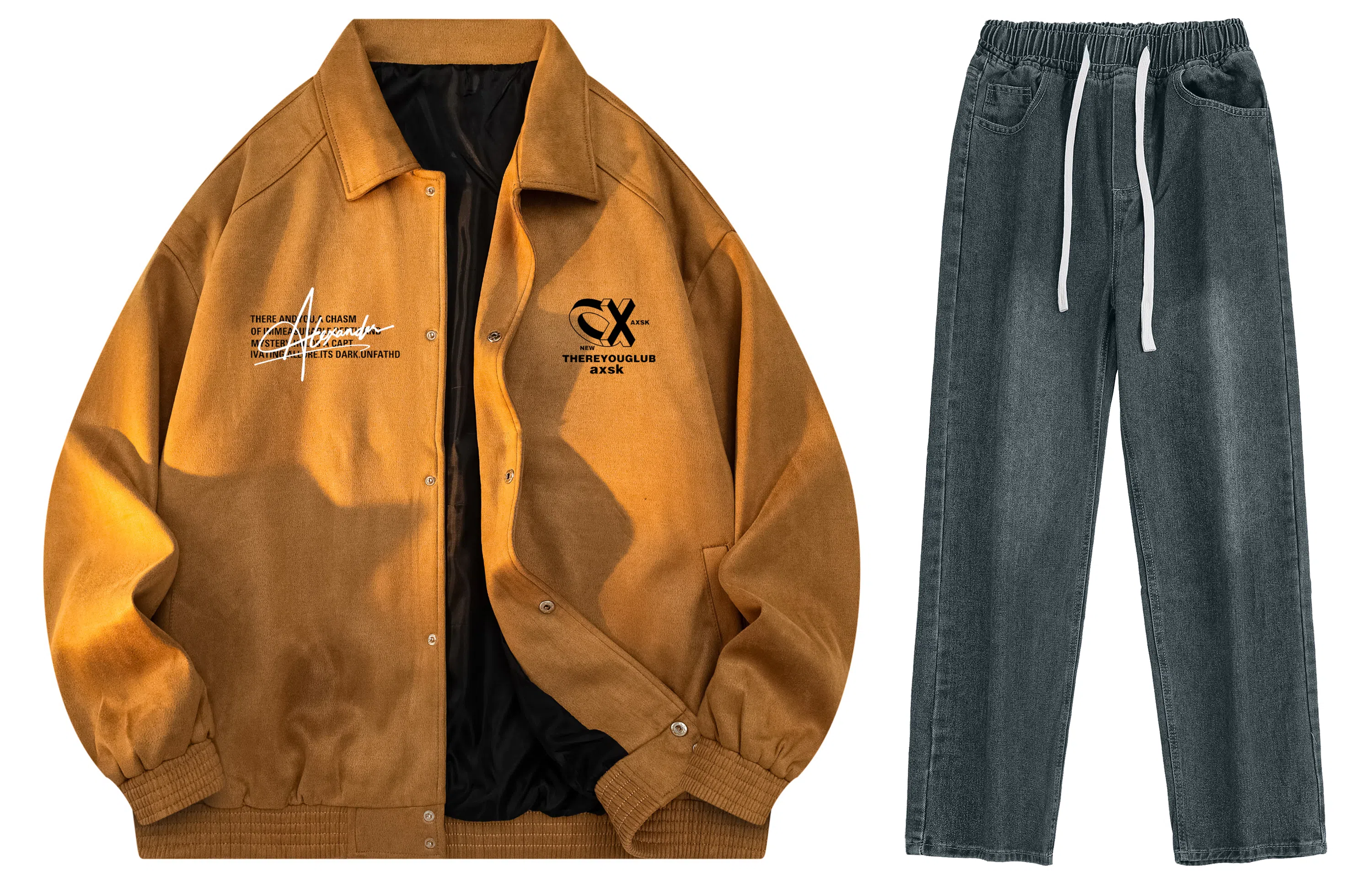 A.X.S.K Coach Jacket Set