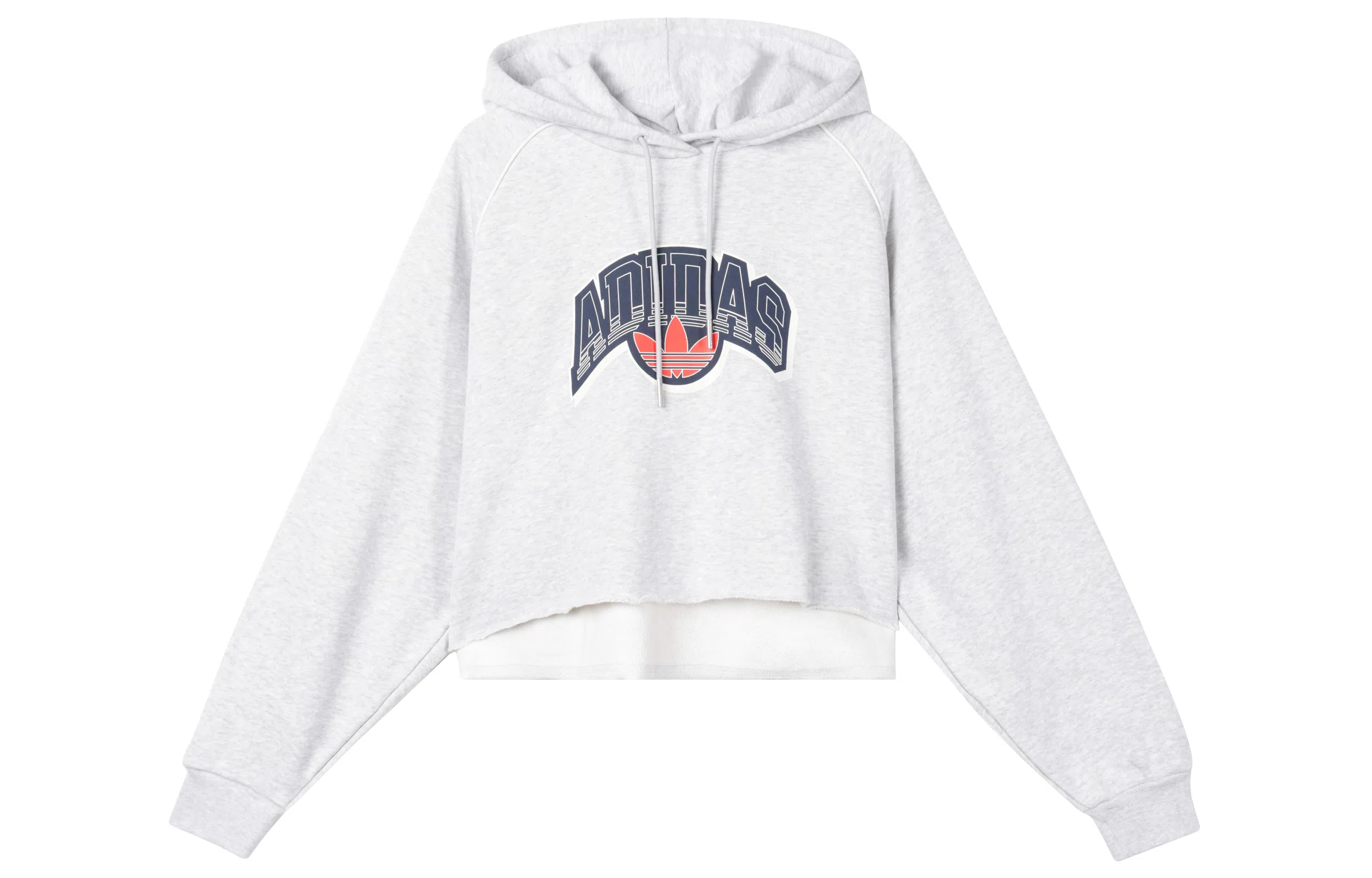 adidas Originals Cropped Hoodie Light Grey