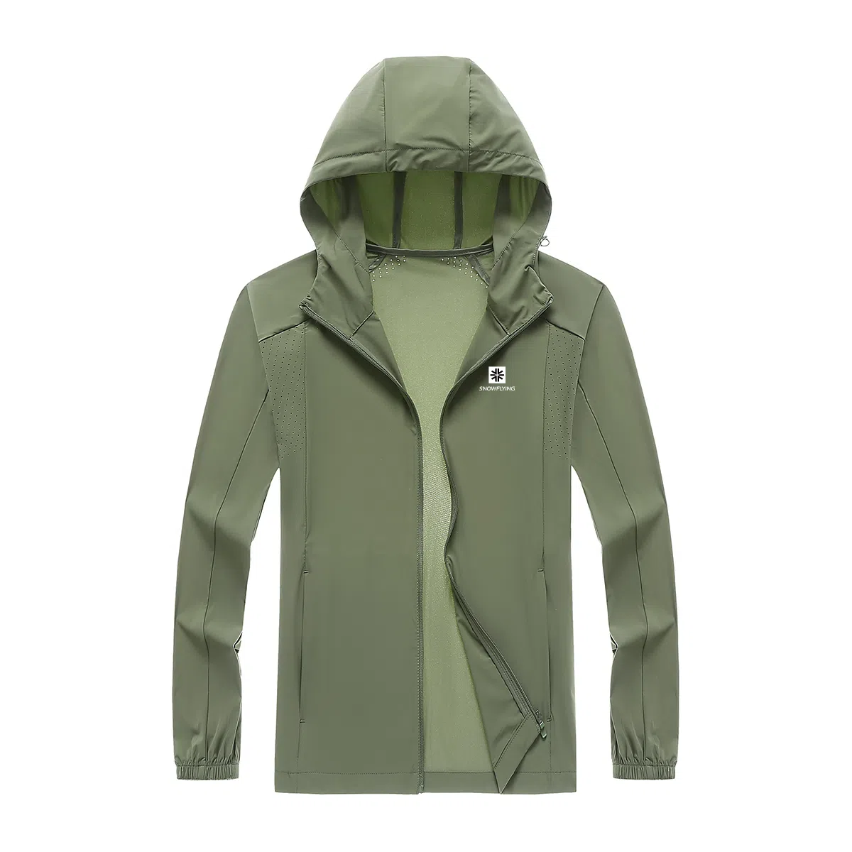 SNOW FLYING upf50+logo