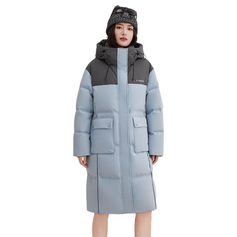 鸭鸭 连帽拉链长袖羽绒服 女款