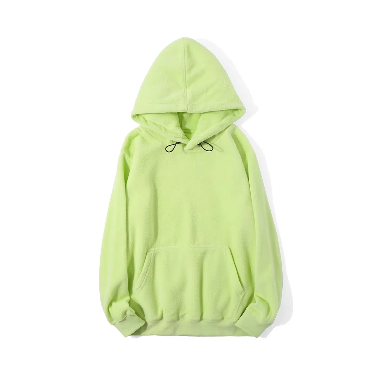 重磅基础 日系休闲加绒连帽长袖宽松卫衣 男女同款 纯色