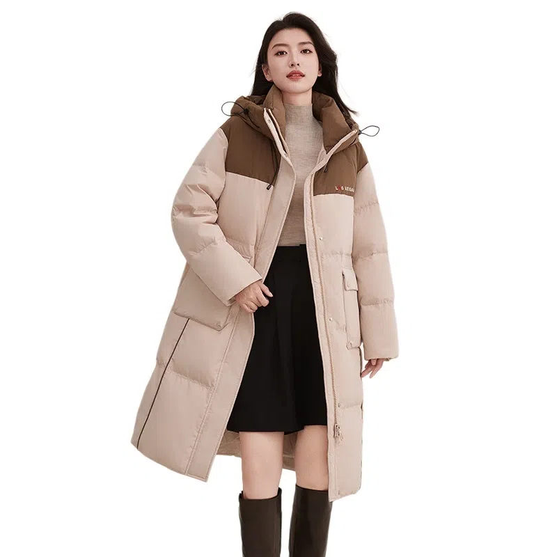 鸭鸭 连帽拉链长袖羽绒服 女款