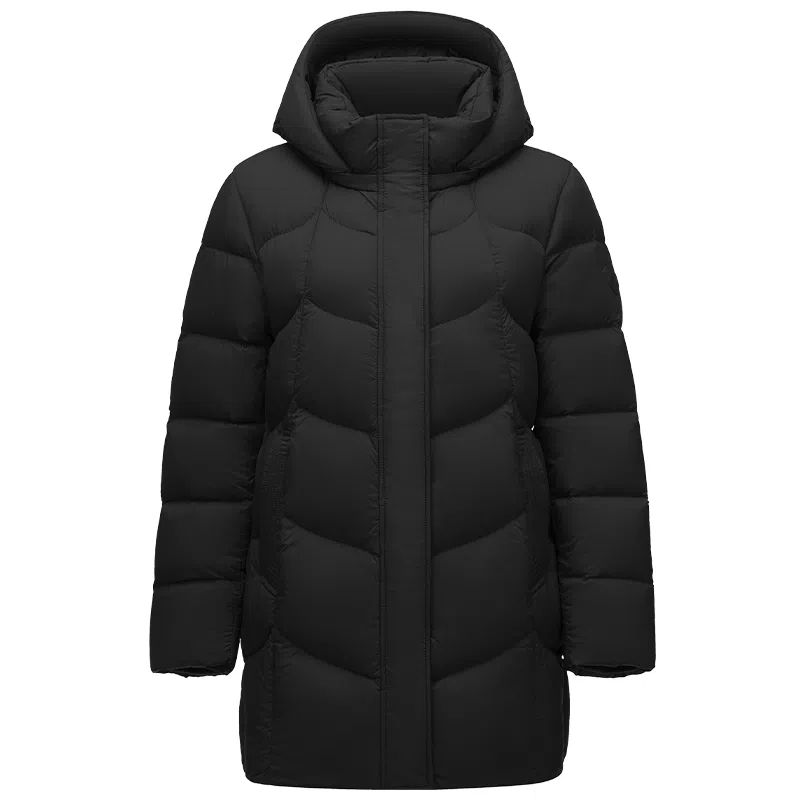坦博尔 可脱卸帽蓄热科技保暖羽绒服 女款