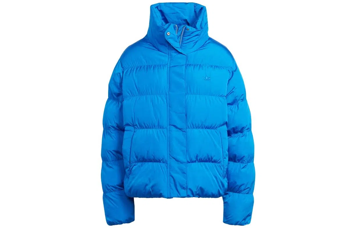 adidas Originals Short Vegan Puffer Jacket Blue
